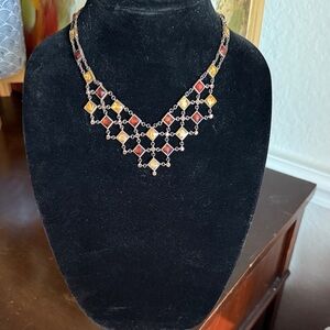 Vintage Mosaic Statement Bib Necklace Boho Artisan 2028 By 1928 Jewelry Macys